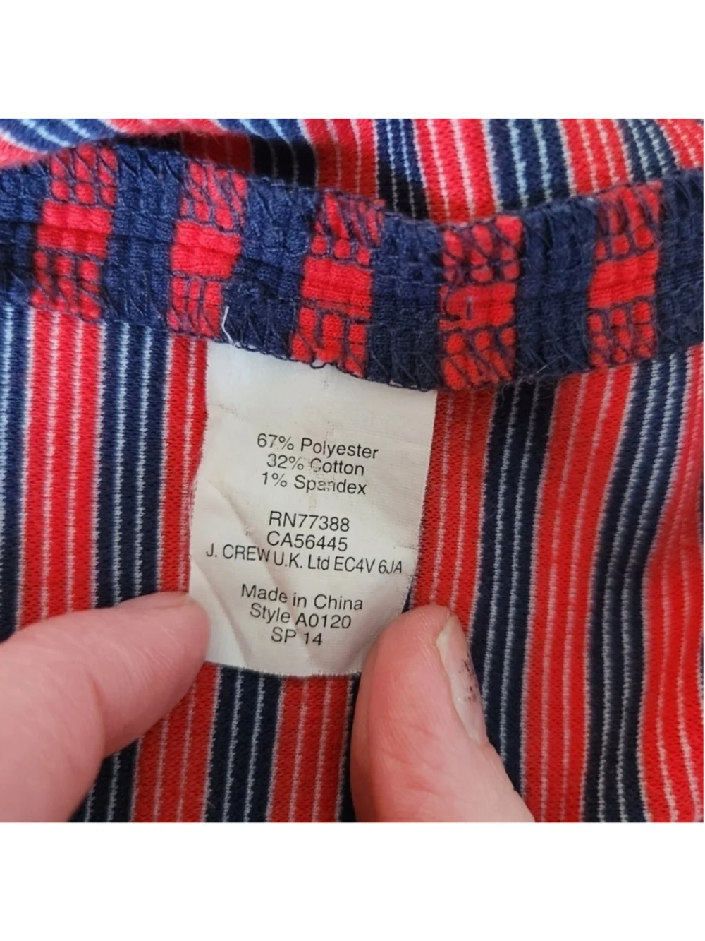 J. Crew crew stripped